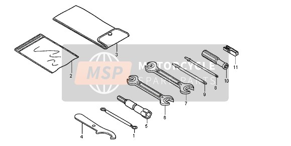 Honda SH300 2012 TOOLS for a 2012 Honda SH300